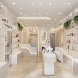 he ke trung bay dep thiet ke beauty store hien dai