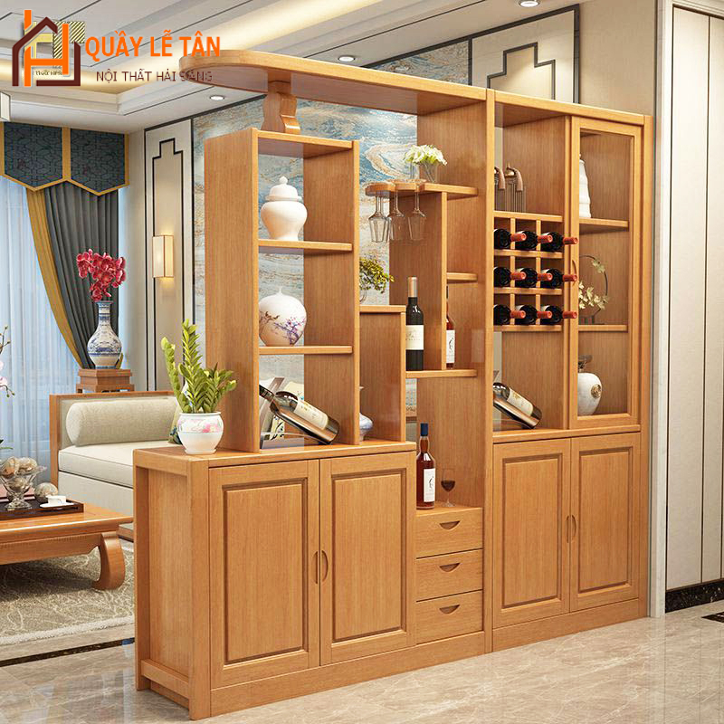 tu ruou (4) Tủ Rượu Trang Trí Phòng Khách Cao Cấp